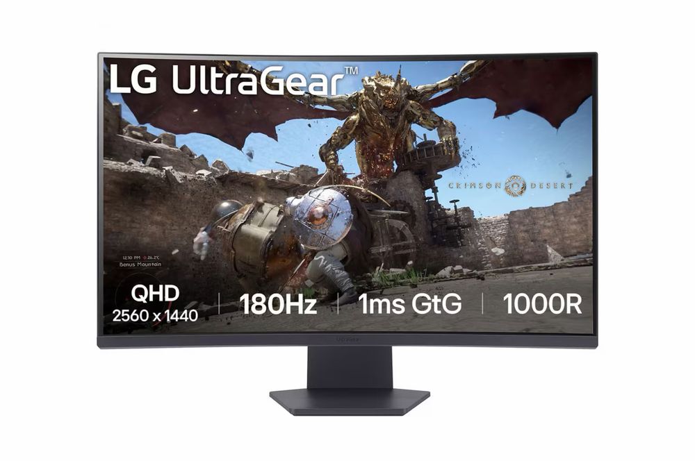 LG 32GS60QC-B Ultragear Curved Gaming Monitor QHD (2560x1440)