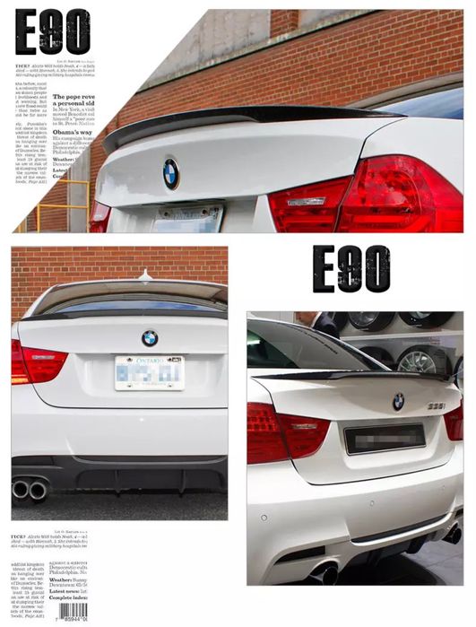 Negru Lucios * Eleron Lip codita BMW E90 E92 Berlina Sedan M3