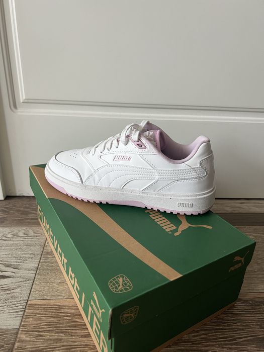 Сникърси от естествена кожа Puma Doublecourt