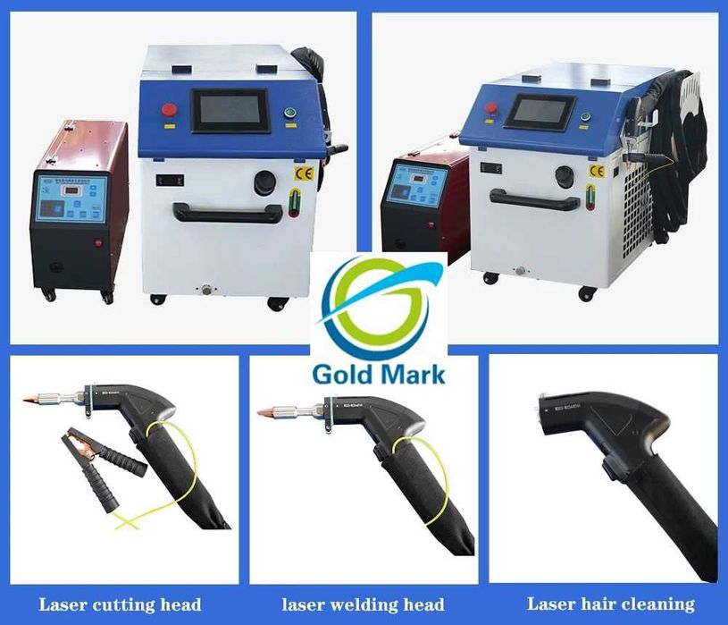 Fiber Лазер 2/3/4в1 1-3kW Заваряване Рязане Почистване заварка и Ръжда