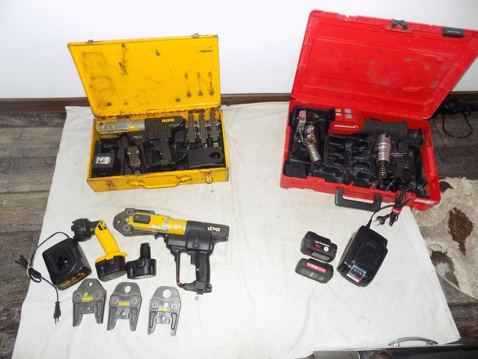 Presa sertizat  REMS  12V Ni Cd  /  14,4V Li-Ion  , Rotenberger 18V Li-Ion