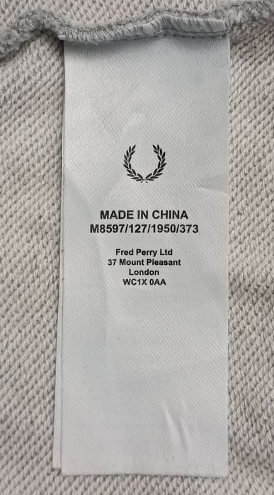 Fred Perry Sweatshirt оригинално горнище L памучен суичър горно