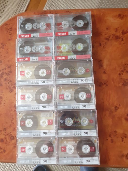 Lot 12 buc Maxell UR 90 casete audio