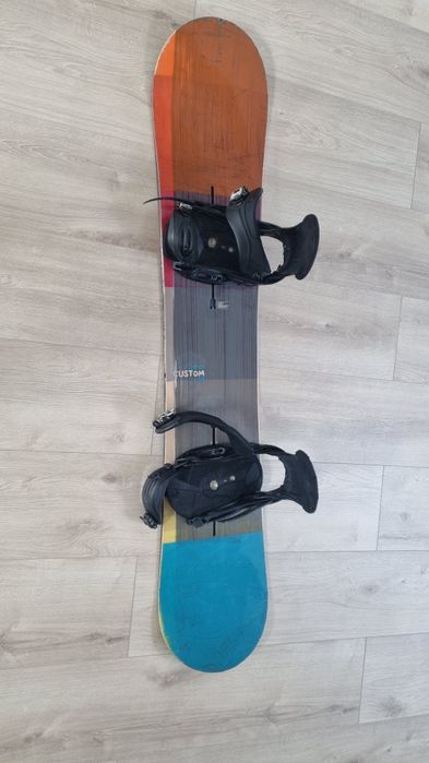 Snowboard Burton Custom 158 flying V, legături burton malavita L