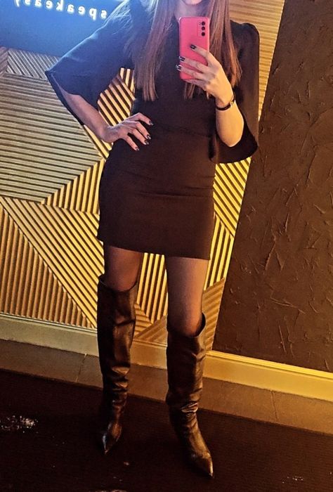 Чёрное платье 42 размер