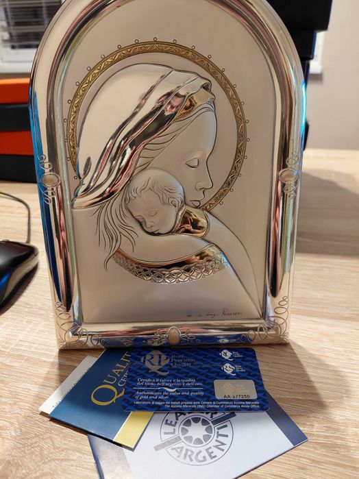 Сребърна,луксозна Икона.