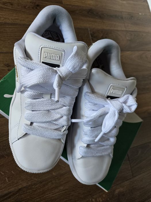 Бели кожени маратонки Puma размер 40.5