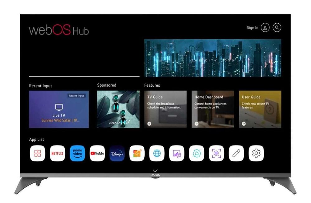 Телевизор YASIN 55UD81 55” 4K UHD WebOS TV