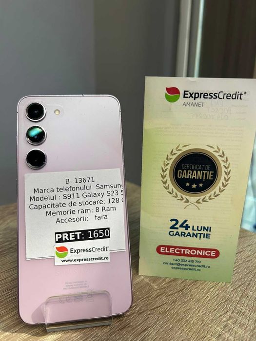 (AG42) Samsung Galaxy S23 b13671 - Garantie 2 ani!