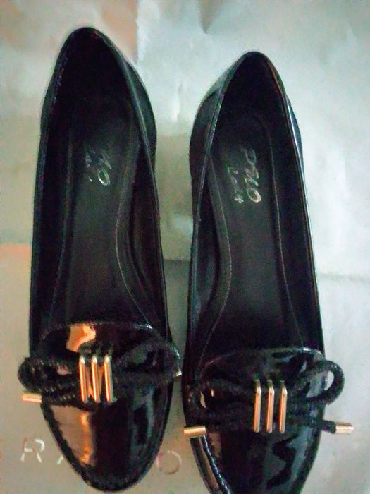 Кожаные лаковые туфли "Лоферы"