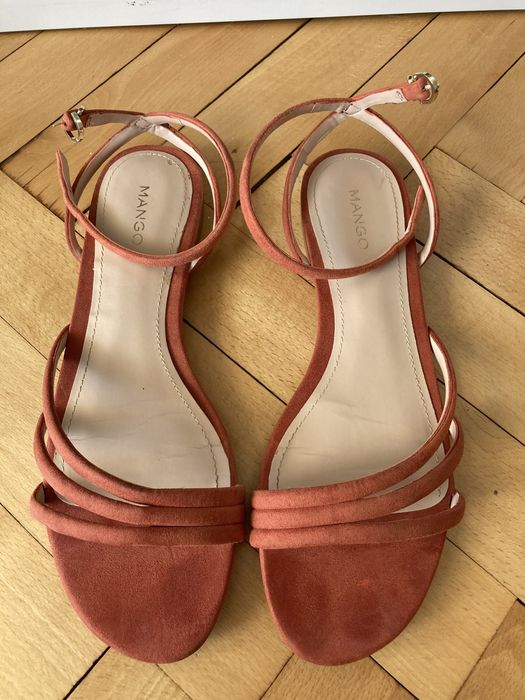 Сандали Mango оранжеви