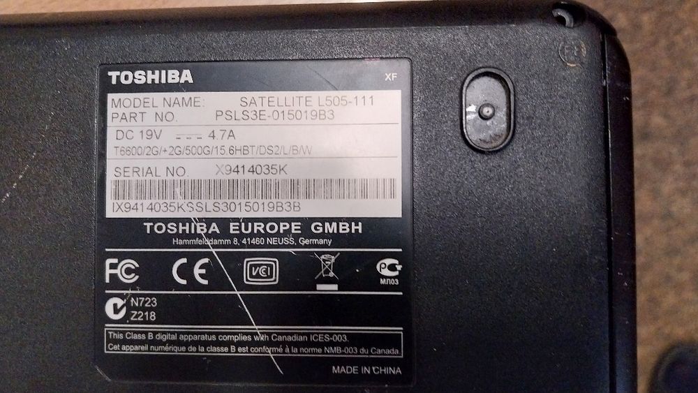 Лаптоп Toshiba за части