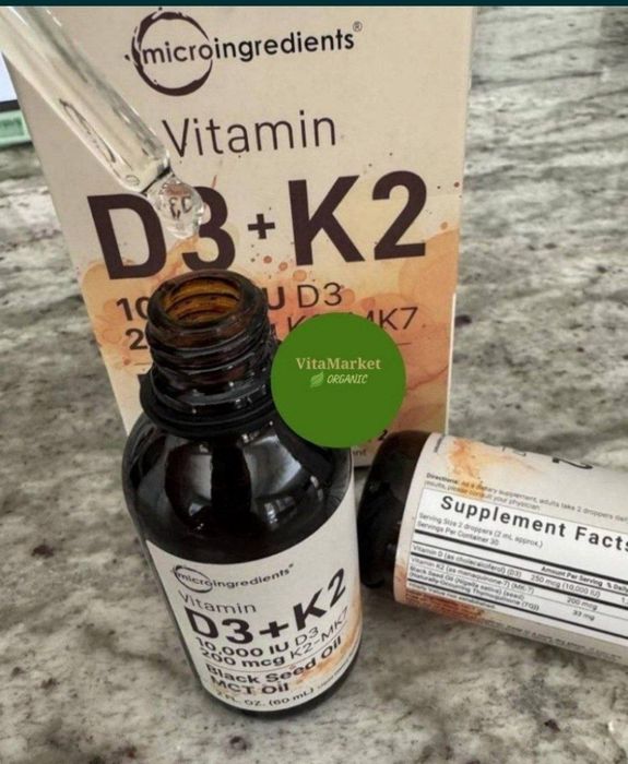 Vitamin d3 k2 5000IU 10000IU,витамин д3 к2 жидкий ,drop + mct oil