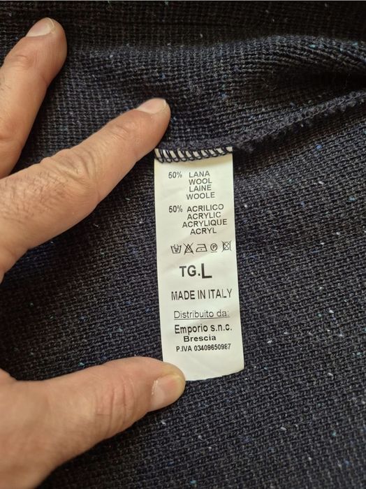 Pulover premium Er Dor, Stil Sacou, Made in Italy, Bărbați - L