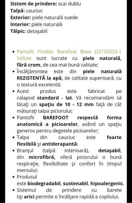 Pantofi Froddo Barefoot