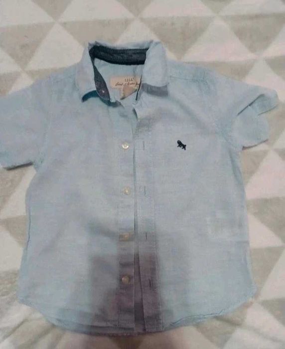 Set baieti H&M, camasa cu 2 maieuri, 98-104