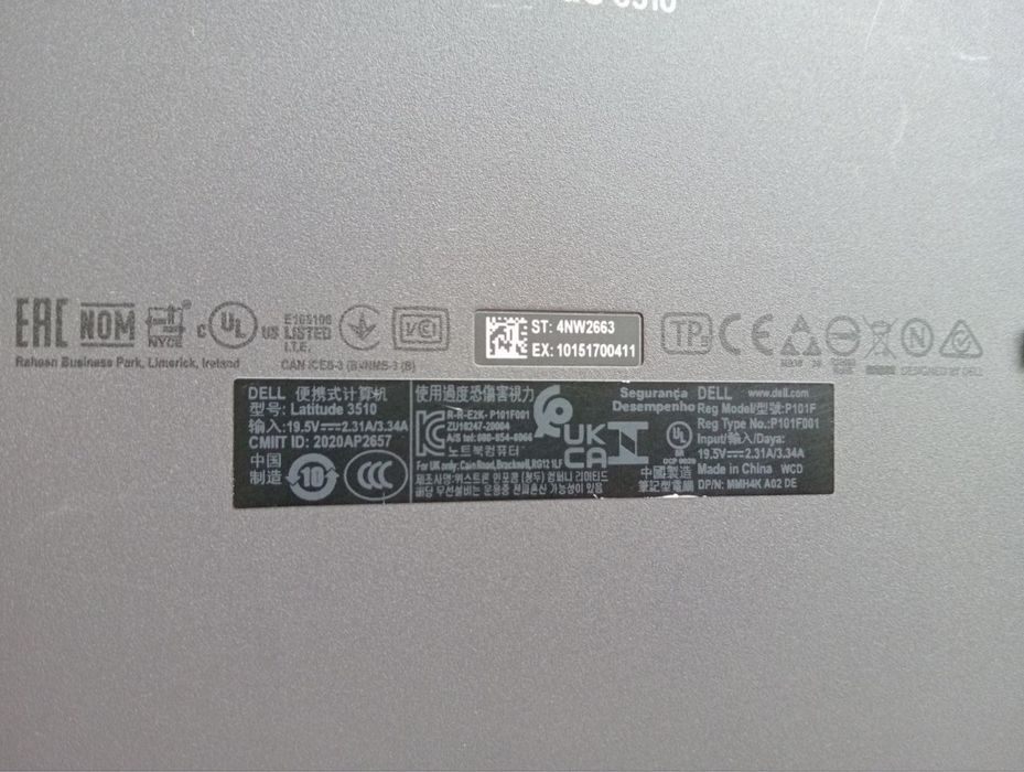 Dell Latitude 3510 pentru piese, HDD defect