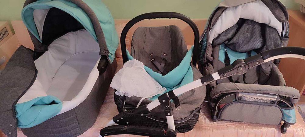 Бебешка количка 3 в 1 + активна гимнастика