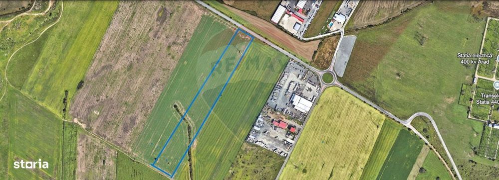 Teren comercial 5 ha, PUZ aprobat, acces direct Centura Nord Arad