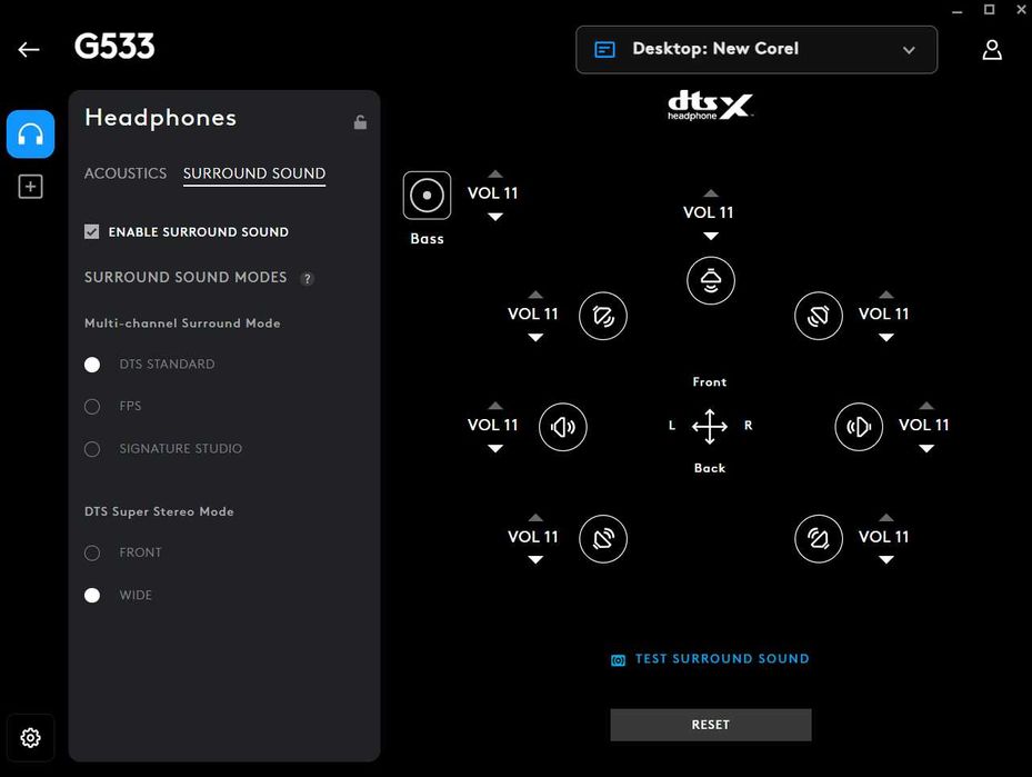 Logitech g533 wireless gaming headset / Безжични гейминг слушалки