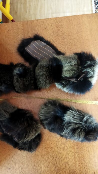 Мех песца, кролика., воротник