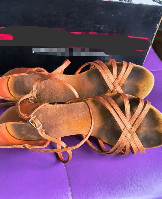 Pantofi de dans sportiv secțiunea latino fete mărimea 40