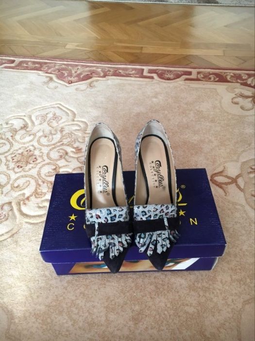 PANTOFI CORYLLUS animal print marime 37