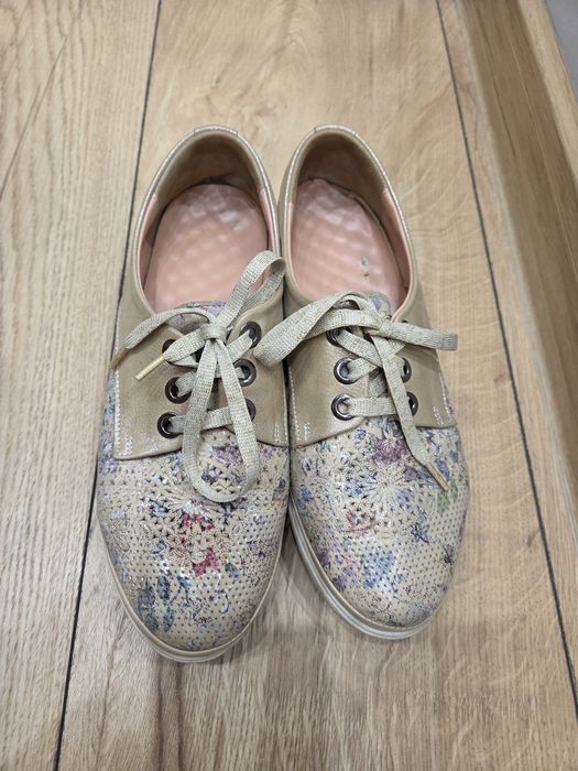 Дамски Обувки на ток  пещера и обувки с филтри естествена кожа