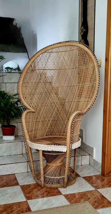 Fotoliu din ratan Emmanuelle Peacock