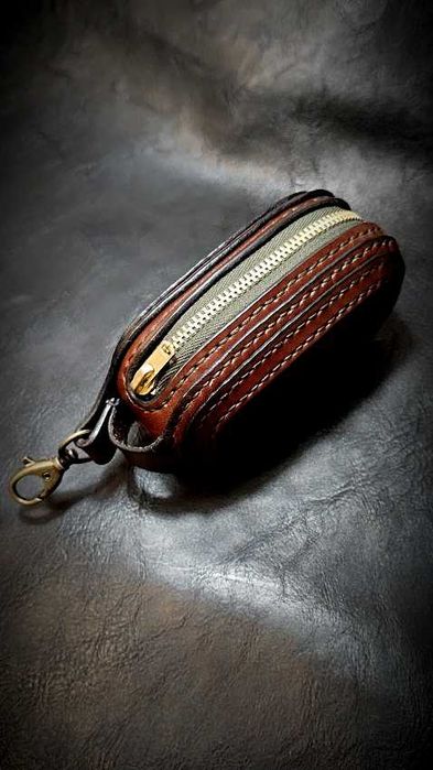 Калъф за ключове /кейс/от естествена кожа ръчна изработка