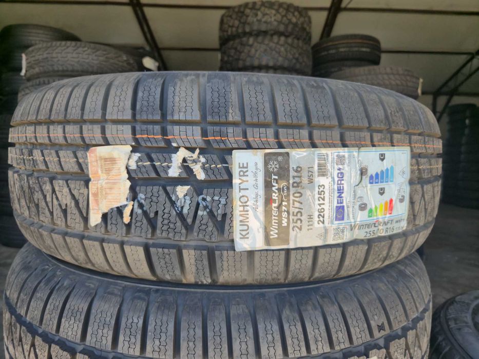 4 Anvelope M+S IARNA - 255/70/16 111H - Kumho WinterCraft WP71 SUV - NOU - DOT 2023 !