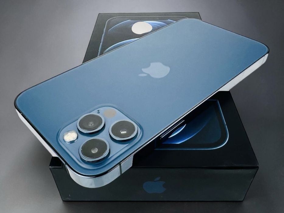 Apple iPhone 12 Pro 128GB Pacific Blue Перфектен! Гаранция!