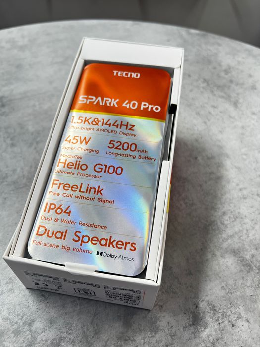 Techno Spark 40 pro 256/8Gb srochna