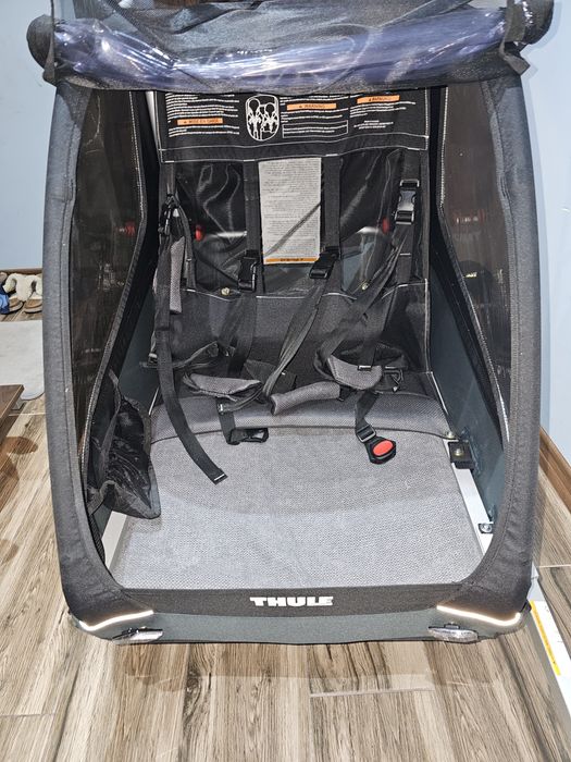 Thule Coaster XT – за две деца, Вело ремарке+детска количка