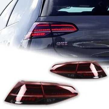 LED Фарове vw golf 7 GTI , GTD червена линия . Лед фарове голф седем