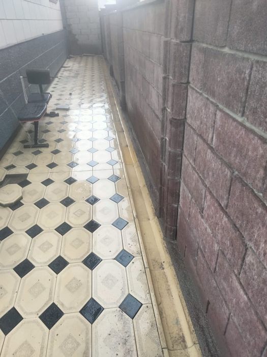 Укладка бурсчатка, Укладка плитки.