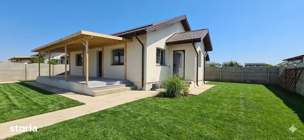 Casa 95m2 cu 3 Camere pe Parter, în Clinceni,  utilități complete