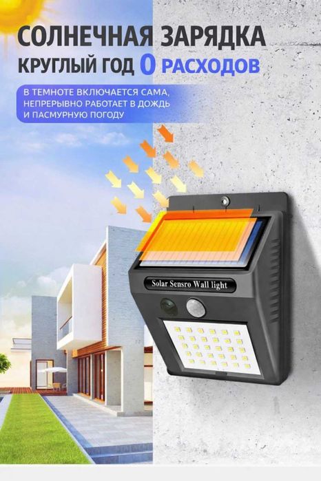 Уличный светильник на солнечной батарее