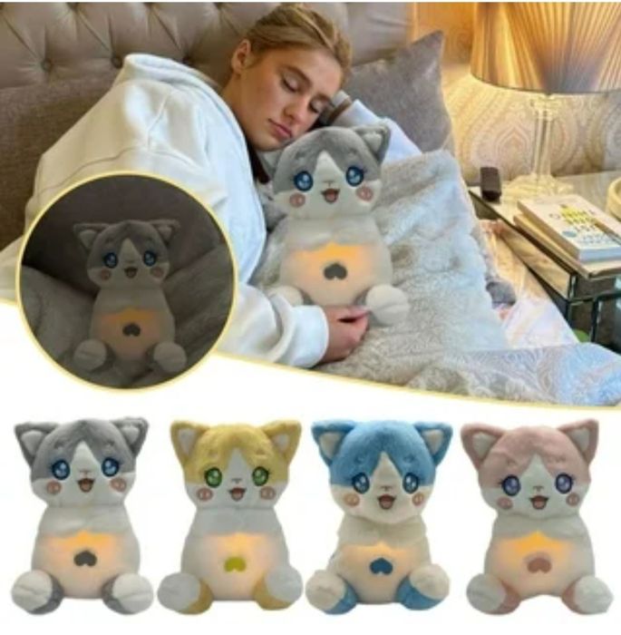 Интерактивна Дишаща играчка Коте, Дишащо Коте, Дишаща плюшена играчка