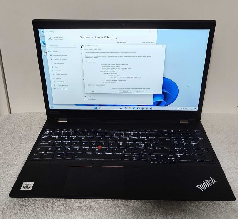 laptop 15.6" Lenovo thinkpad T15 intel core i5 10210U 16 gb ram ssd 256gb