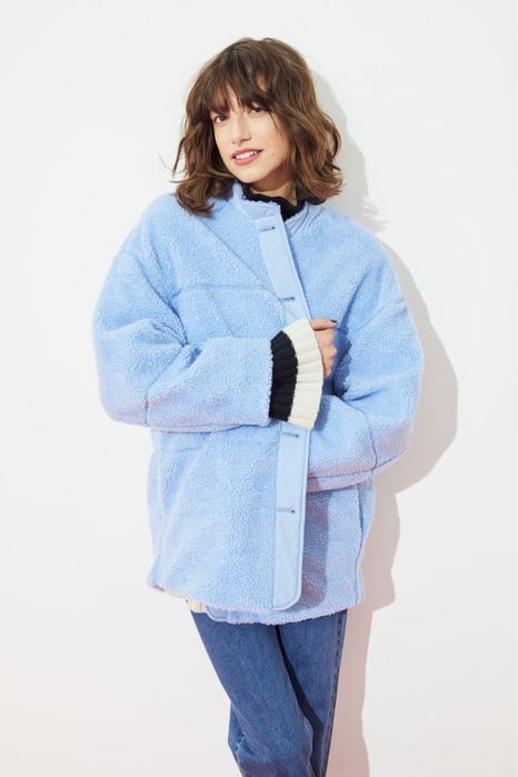 Бомбер, тэдди шубка h&m