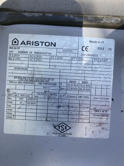 Vand Panou comanda Centrala Ariston Bis 24 ff
