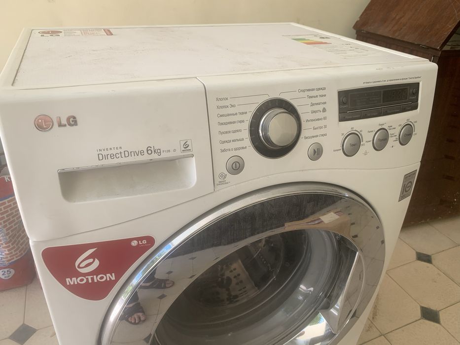 LG 6 kg kirmoshina ideal holatda, Стиральная машина