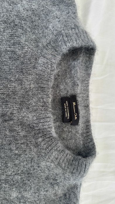 Pulover casmir gri Massimo Dutti