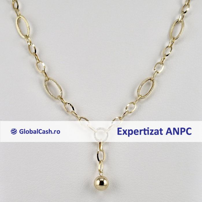 Lant cu pandantiv din aur de 14k, 7.89g | GlobalCash.ro #MI118580
