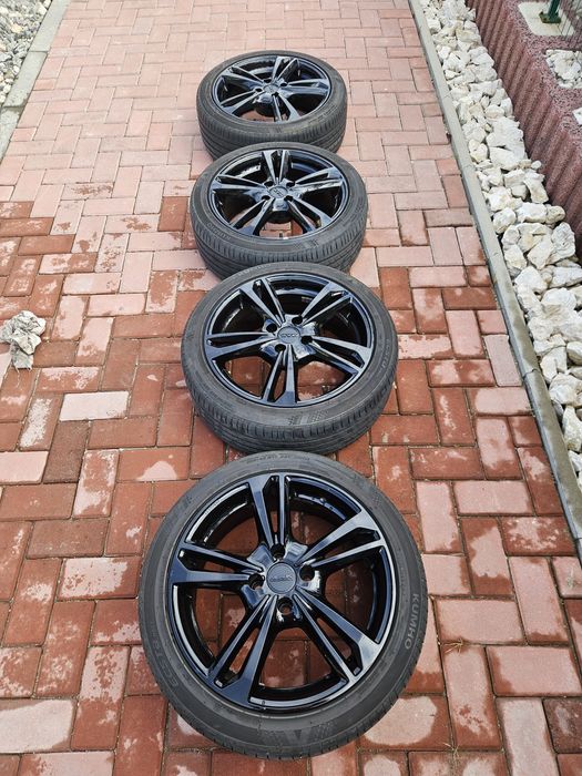 Jante aliaj + anvelope vară 4x108 R17