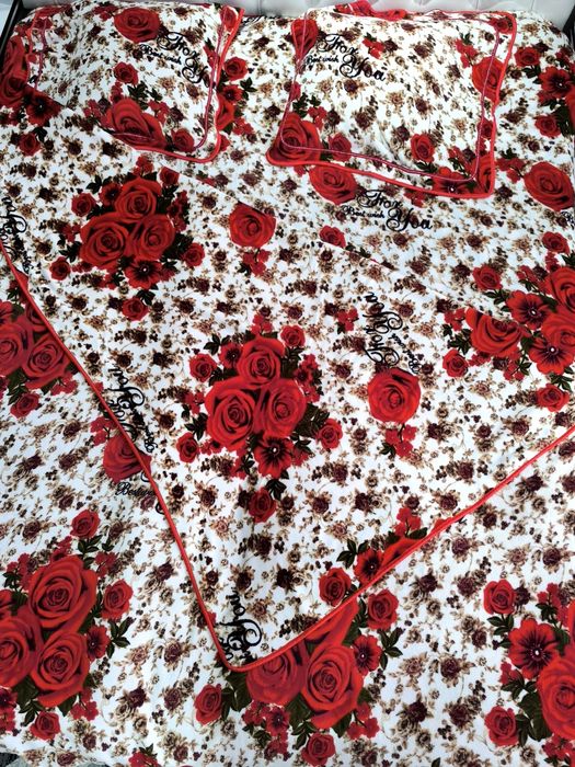 Велюровный пастельный бельё