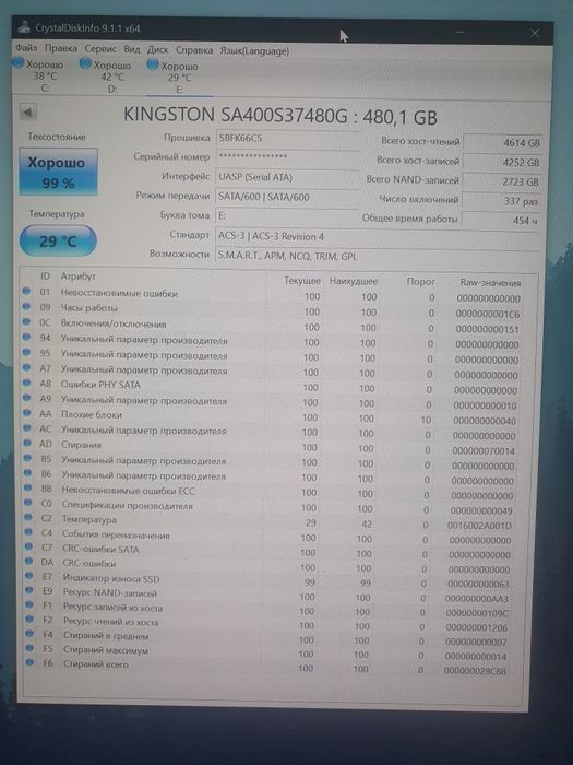 SSD-Накопитель 480gb SA400