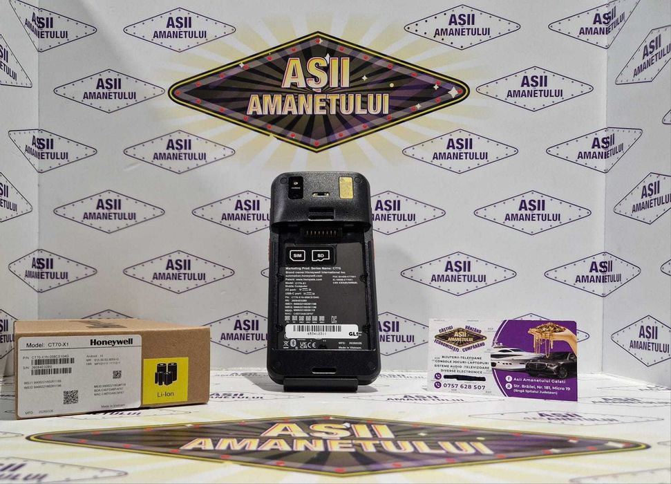 Asii Amanetului - Terminal / Scaner Mobil Industrial Honeywell CT70-X1 NOU - de ultima generatie, 5G, Wi-Fi 7, 8GB RAM / 128GB, NFC, GPS, eSIM