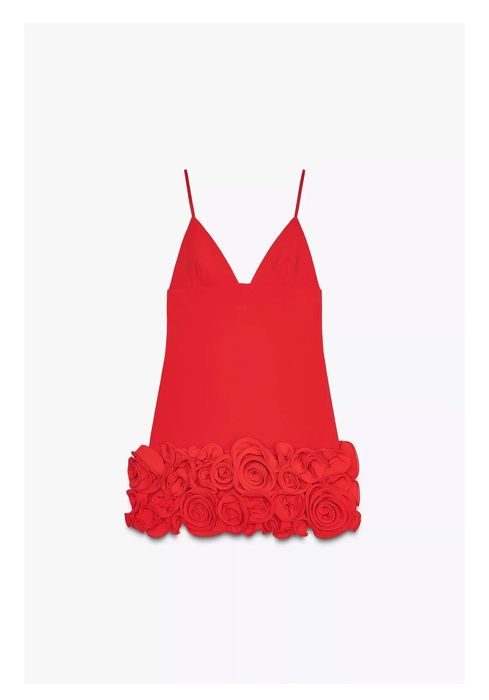 Zara рокля с рози